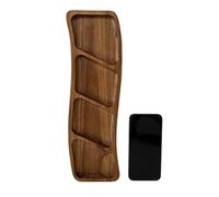 Plateau De Rangement en Bambou Compact Les Sections Divisées Empêchent Le Mélange Utilisation Élégante À La Maison Et en Extérieur Plusieurs Plateaux