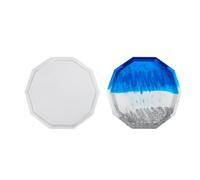 Plateau de rangement en silicone - Plateau polygonal en cristal - Moules en résine époxy - Moules pour plâtres, béton, ciment - Moule de moulage artisanal