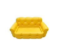 Plateau de rangement imprimé 3D en forme de canapé pour bureau, jaune | Pour vis, clips, écouteurs, câbles sur les postes de travail, étagères de chevet