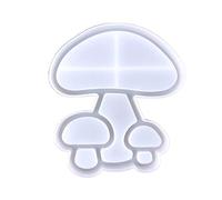 Plateau de rangement - Moule à bijoux - En résine - Forme champignon - Pour assiettes, maisons, décoration - Moule en résine - Présentoir de bureau - Assiette - Bougeoir