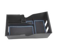 Plateau De Rangement Pour Console D'accoudoir De Voiture Boîte À Clés Pour Tesla Pour Model 3 Y 2017-2020 Insert En ABS Noir Boîte Rangement(Silicone mat style)