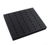 Plateau de rangement pour fraises à défoncer 1/4" et 1/2" - Étui en mousse EVA 110 trous, 325 x 275 x 35 mm, noir