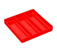 Plateau de rangement pour garage outils ERNST rouge 3 compartiments