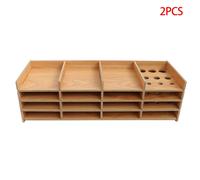 Plateau De Rangement Pour Outils Dee Peinture Diamant En Bois, 2 Pièces, Étagère Multicouche À Bricolage, Organisateur De Stylos De Forage, 16 Grilles