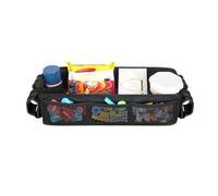 Plateau de rangement pour poussette, plateau à collations pour poussette | organisateur de caddy en tissu Oxford | Organiseur de sac pour poussette, embout de plateau de collation pour poussette