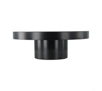 Plateau de rangement rond pour thé, organisation de bijoux et cosmétiques - Plateau alimentaire en acrylique pour collations, fruits secs, organisateur de comptoir de cuisine, (noir, L)