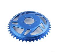 Plateau de rechange 42T pour moteurs Bafang Ebike - Correction décalée - Construction en aluminium pour un transfert de puissance fluide (bleu)
