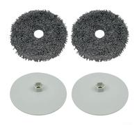 Plateau de rechange pour balai à franges compatible avec aspirateur robot Lydsto W2 Edge - Accessoires de rechange en plastique et microfibre (C)