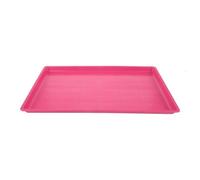 Plateau de Rechange pour Cage à Chien, Bac à Litière Rose en Plastique | Surface Lisse et Lignes Simples, Plateau Large à Extraction Facile, pour Cages Grillagées et Petits Animaux