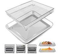 Plateau de rechange pour friteuse à air comprimé Cuisinart TOA-60 TOA-65 TOA-70, four à convection, 31,9 x 27,9 cm, panier en acier inoxydable, passe au lave-vaisselle
