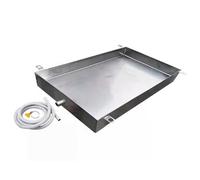 Plateau de récupération d'eau haut et robuste de 10 cm - Convient pour climatiseurs, plantes industrielles, ateliers, maisons, stations de livraison, etc. - 10 x 80 cm