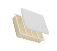 Plateau de refroidissement avec couvercle, moule à cube long en silicone, forme de congélateur à 4 cavités pour verres hauts, plateau couvert de préparation de refroidissement de boissons, moule à en