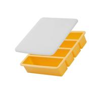 Plateau de refroidissement avec couvercle, moule à cube long en silicone, forme de congélateur à 4 cavités pour verres hauts, plateau couvert de préparation de refroidissement de boissons, moule à en