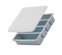 Plateau de refroidissement avec couvercle, moule à cube long en silicone, forme de congélateur à 4 cavités pour verres hauts, plateau couvert de préparation de refroidissement de boissons, moule à en