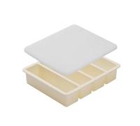Plateau de refroidissement avec couvercle, moule à cube long en silicone, forme de congélateur à 4 cavités pour verres hauts, plateau couvert de préparation de refroidissement de boissons, moule à en