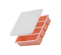 Plateau de refroidissement avec couvercle, moule à cube long en silicone, forme de congélateur à 4 cavités pour verres hauts, plateau couvert de préparation de refroidissement de boissons, moule à en