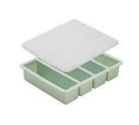 Plateau de refroidissement avec couvercle, moule à cube long en silicone, forme de congélateur à 4 cavités pour verres hauts, plateau couvert de préparation de refroidissement de boissons, moule à en