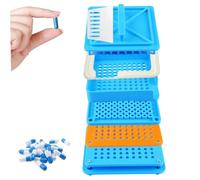 Plateau de remplissage de capsules, plateau remplissage pilules polyvalent qualité alimentaire 7x7x2, 6 avec plusieurs trous pour tamiser le capsules grains café