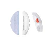Plateau de réservoir d'eau à commande électrique avec chiffon de vadrouille Compatible avec Roborock S7/S70/S75/T7S, accessoires de remplacement de base de réservoir et de tampon de lavage(White 3pcs)