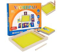 Plateau de Sable pour Enfants de 3 Ans et Plus, Plateau Sable en Bois pour Enfants avec Lettres et Chiffres sensoriels pour Salle Classe, Plateaux d'activités éducatives pour Plateaux d'activit