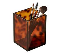 Plateau de salle de bain en acrylique, organisateur de comptoir antidérapant, support de coiffeuse décoratif en écaille de tortue avec bord surélevé, plaque de rangement robuste, décoration