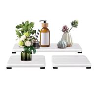 Plateau de Séchage en Diatomite - Pierre Absorbante, Porte-Savon Rainuré, Organisateur de Comptoir à Séchage Rapide | Plateau Antidérapant Moderne pour Maison, Salle de Bain, Cuisine