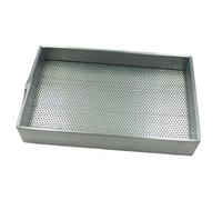 Plateau de Séchage Rapide pour Pièces de Montres, avec Grille D'égouttage Rectangulaire, Récipient en Métal et Facile à Nettoyer, S Fine Mesh