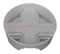 Plateau de séparation en plastique recyclé, support croisé en forme de T, support mural pour plantes, base robuste moulée par injection pour bureau, maison, jardin (X)