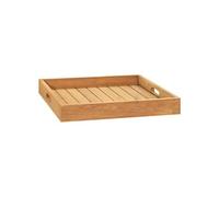vidaXL Plateau de service 50x50 cm Bois de teck massif