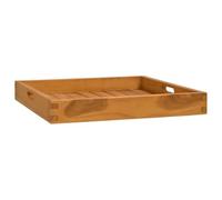 vidaXL Plateau de service 50x50 cm Bois de teck massif Brun G