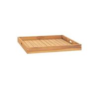 vidaXL Plateau de service 60 x 60 cm en teck massif