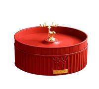 Plateau de service à collation - Plateaux de service divisés | Récipient créatif à double couche pour fruits secs | Plats de service rotatifs modernes pour fruits secs | Boîte de rangement divisée