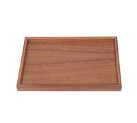 Plateau de service à thé en bois, plateau de vanité en bois, plateaux de comptoir de salle de bain, plateaux de chariot pour toilettes pour commode plats à thé (L)