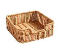 Plateau de service aspect tissé pour table, aspect rotin, distributeur de | Distributeur de serviettes pour maison, hôtes, ménage pour hôtes, gastronomes, restaurants, cafés, hôtels, buffets
