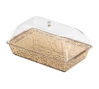 Plateau De Service avec De Restauration, 41 X 25 Cm Comprimés De Service avec Compartiments Et Couvercles, Assiette De Stockage Et De ServicesAvec Couvercle | Idéal pour Les Fêtes, La Restaurat