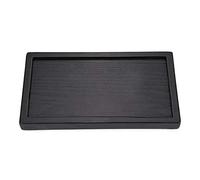 Plateau de Service Bois Massif Plateau de Noir Rectangulaire Plateau de des Repas pour thé Café Boissons Snack Assiette Plateau de Service (22 * 12 * 2cm)