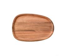 Plateau de service chic irrégulier en bois pour présentation de fruits, fromage et collation ajoute du style à votre table (30,5 x 20)