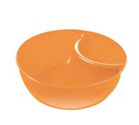 Plateau de service Chip and Dip, Bol divisé pour chip and Dip Biscuits | Anti-Soggy pour assiettes à craquer, bols à tremper pour pain, sauce, yaourt, salade, ketchup, crème glacée,