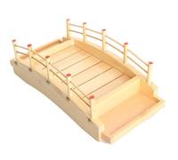 Plateau de service de bateau à sushi, plaques sushi à pont en bois 15 x 7 pouces, assiettes en apéritif, plateaux pour servir le restaurant fête restauration la maison