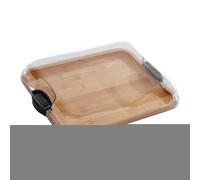 Plateau De Service De Charcuterie avec Couvercle - Planche À Fromage en Bois Et Compartiments De Coupe | Accessoires De Cuisine Pratiques pour Collations, Fruits, Apéritifs, Noël Idéal, Thanksgiving,