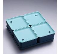 Plateau de service de fruits secs, plateau de service divisé, plateau de fruits for les fêtes, for fruits secs, noix, bonbons, biscuits sucrés(Blu)