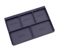 Plateau de service de modèle à cinq compartiments pour petit matériel, guide de règle intégré, organisateur de tri d ' espace de travail de réparation, plateau de pièces de réparation de modèle, de de