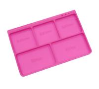 Plateau de service de modèle à cinq compartiments pour petit matériel, guide de règle intégré, organisateur de tri d ' espace de travail de réparation, plateau de pièces de réparation de modèle, de de