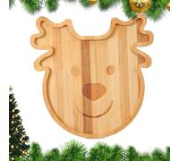Plateau de service de Noël | Plateau de service sur le thème de Noël pour nourriture - Vaisselle de cuisine décorative pour dîner de vacances, fromage, gâteau, collation, fête, bonbons, biscuits