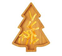 Plateau De Service De Noël | Vaisselle Rustique À Motif Arbre | Plateaux De Service En Forme D Arbre De Noël Pour Fête | Pour Biscuits Fruits Fromage Viande Décoration Maison Salon Chambre Table Basse