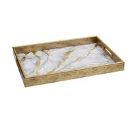 Plateau de Service Déco "Calvi" 44cm Blanc