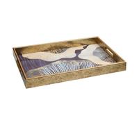 Plateau de Service Déco "Calvi" 44cm Bleu