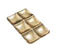 Plateau de service décoratif, assiette à collation portable, grand plateau avec sections divisées, assiette de fête en céramique, accessoire de table au design élégant, fournitures de salle à manger