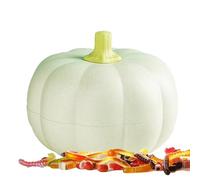 Plateau de service divisé en citrouille, bol de service en citrouille avec couvercle - Plateau organisateur de collations détachables pour Halloween - Plat de bonbons d'Halloween pour fruits, noix, bo