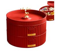 Plateau de service divisé, plateau de service divisé avec couvercle, plateau à bonbons rotatif, boîte à bonbons, boîte à noix, assiette à fruits, boîte de rangement pour aliments secs